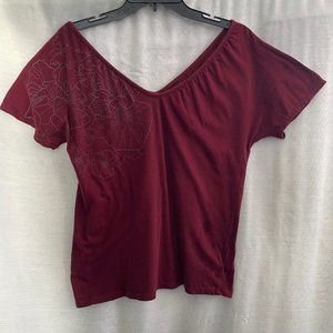 Size S V neck front and back